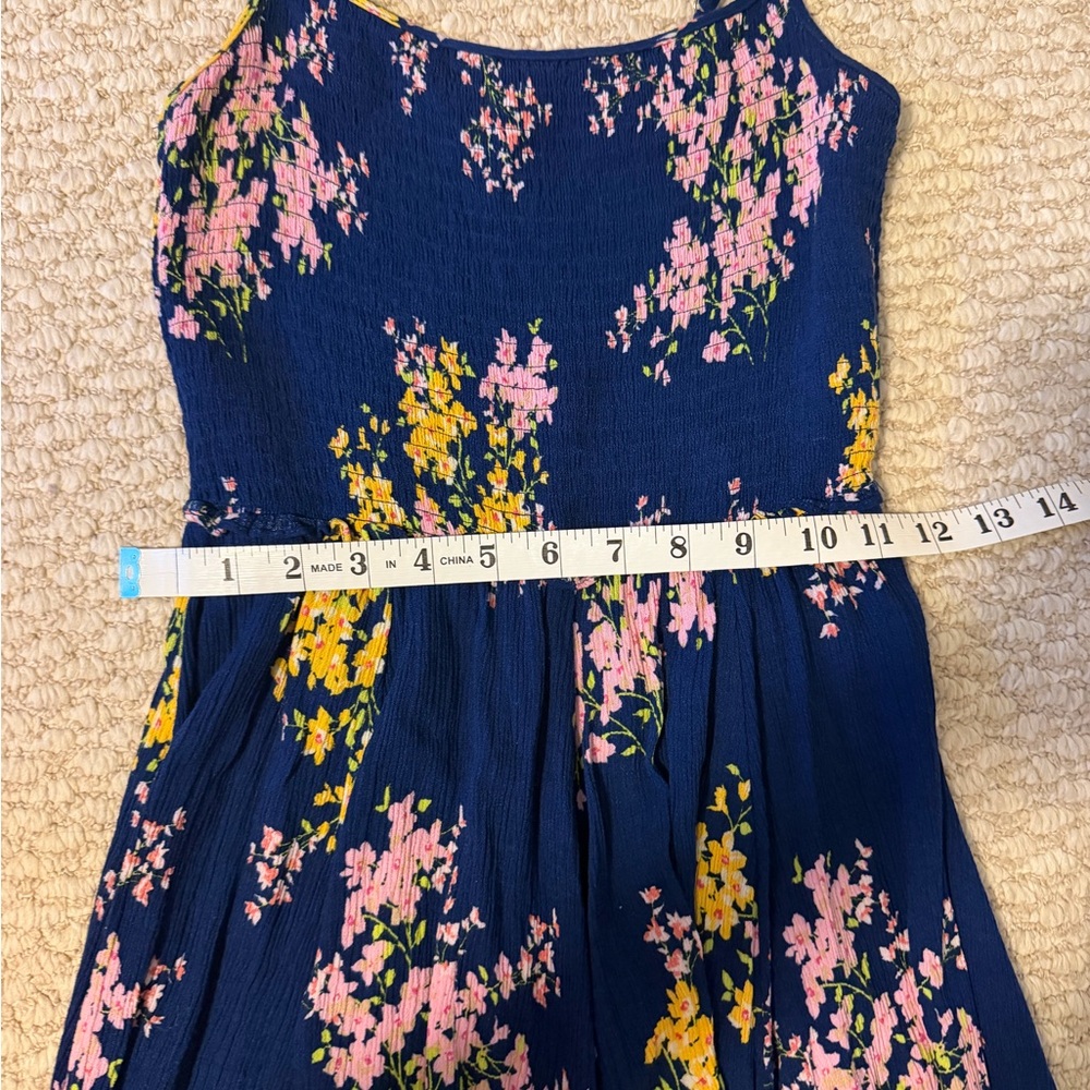 Lulus Fairytale Bliss Navy Blue Floral Print Skater Dress - Picture 11 of 11